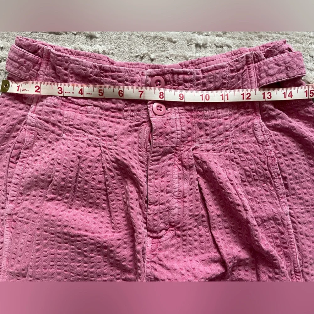 Free‎ People Pink Textured High Waisted Pants